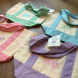 Trader Joe's Mini Canvas Tote Bags